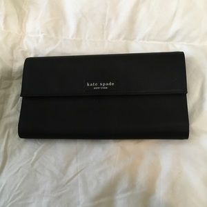 Kate Spade fabric tri fold wallet